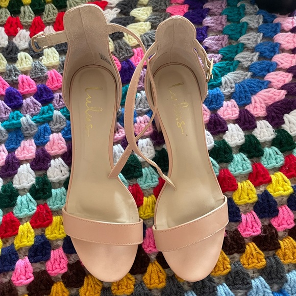 Lulu’s Harper Ankle Strap Heels in Almond - Picture 2 of 6